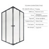 Купити Комплект для душа Qtap: Душова кабіна Pisces 109-11SC5, квадрат, 90-105x90-105, скло 5мм Clear + Лінійний трап QT Dry FF304-600MBLA , PISBLA10911SC547356 / SD00053480 , в категории Душові кабіни , от бренда Qtap  Інтернет-магазин сантехніки ✓ Кращі
