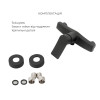 Купити Комплект змішувачів для душу Qtap Nihonto  Black Matt QTNH4022101CB+QTNH1022101CB з лійкою, шлангом та кронштейном , QTNH4022101CB47430 / SD00053554 , в категории Набори змішувачів , от бренда Qtap  Інтернет-магазин сантехніки ✓ Кращі ціни на ринку
