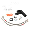 Купити Комплект змішувачів для душу Qtap Nihonto  Black Matt QTNH4022101CB+QTNH1022101CB з лійкою, шлангом та кронштейном , QTNH4022101CB47430 / SD00053554 , в категории Набори змішувачів , от бренда Qtap  Інтернет-магазин сантехніки ✓ Кращі ціни на ринку