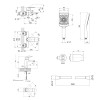 Купити Комплект змішувачів для ванни Qtap Nihonto Black Matt QTNH3022101DCB+QTNH1022101CB з лійкою, шлангом та кронштейном , QTNH3022101DCB47431 / SD00053555 , в категории Набори змішувачів , от бренда Qtap  Інтернет-магазин сантехніки ✓ Кращі ціни на рин