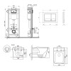 Купити Готове рішення Qtap для ванної кімнати: підвісний унітаз Tern Ultra Quiet 525x345x360 + комплект інсталяції Nest 4 в 1 (квадратна клавіша Satin) , QT17332303AW47507 / SD00053631 , в категории  , от бренда Qtap  Інтернет-магазин сантехніки ✓ Кращі ц