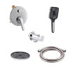 Купити Комплект для душу Qtap Olsava Chrome: Змішувач QTOS6212107ODC + Лійки (QTRUC125CRM45952,QTHLA107CRM45948) + Шланг QTHADPVC200C + QTCRMBH030 , QTOS6212107ODC47545 / SD00053669 , в категории  , от бренда Qtap  Інтернет-магазин сантехніки ✓ Кращі ціни