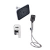 Купити Комплект для душу Qtap Stenava Chrome: Змішувач QTST6245102DC + Лійки (QTRUC125CRM45954,QTHLA107CRM45784) + Шланг QTHADPVC200C + QTCRMBH130 , QTST6245102DC47547 / SD00053671 , в категории  , от бренда Qtap  Інтернет-магазин сантехніки ✓ Кращі ціни 