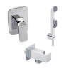 Купити Комплект для душу Qtap Namesti Chrome: Змішувач для душу QTNAM6025102NC + Гігієнічний набір QTSETCRMA021 + Підключення QTCRMBH130 , QTNAM6025102NC47549 / SD00053673 , в категории  , от бренда Qtap  Інтернет-магазин сантехніки ✓ Кращі ціни на ринку 