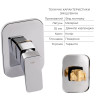 Купити Комплект для душу Qtap Namesti Chrome: Змішувач QTNAM6025102NC + Шланг QTHADPVC120C + Лійка QTCRMB120 + Підключення QTCRMBH130 , QTNAM6025102NC47550 / SD00053674 , в категории  , от бренда Qtap  Інтернет-магазин сантехніки ✓ Кращі ціни на ринку ✓ В