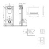 Купити Готове рішення Qtap для ванної кімнати: підвісний унітаз Crow Ultra Quiet 520x360x290 + комплект інсталяції Nest 4 в 1 (лінійна клавіша White) , QT05335172W48181 / SD00054305 , в категории  , от бренда Qtap  Інтернет-магазин сантехніки ✓ Кращі ціни