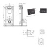 Купити Готове рішення Qtap для ванної кімнати: підвісний унітаз Swan Ultra Quiet 520x360x320 + комплект інсталяції Nest 4 в 1 (кругла клавіша Matt Black) , QT16335180W48194 / SD00054318 , в категории  , от бренда Qtap  Інтернет-магазин сантехніки ✓ Кращі 