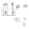 Купити Готове рішення Qtap для ванної кімнати: підвісний унітаз Swan Ultra Quiet 520x360x320 + комплект інсталяції Nest 4 в 1 (кругла клавіша Chrome) , QT16335180W48203 / SD00054327 , в категории  , от бренда Qtap  Інтернет-магазин сантехніки ✓ Кращі ціни