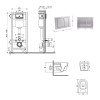 Купити Готове рішення Qtap для ванної кімнати: підвісний унітаз Jay Ultra Quiet 520x360x320 + комплект інсталяції Nest 4 в 1 (квадратна клавіша Satin) , QT07335175W48204 / SD00054328 , в категории  , от бренда Qtap  Інтернет-магазин сантехніки ✓ Кращі цін