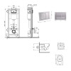 Купити Готове рішення Qtap для ванної кімнати: підвісний унітаз Swan Ultra Quiet 520x360x320 + комплект інсталяції Nest 4 в 1 (квадратна клавіша Satin) , QT16335180W48206 / SD00054330 , в категории  , от бренда Qtap  Інтернет-магазин сантехніки ✓ Кращі ці