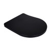 Купити Сидіння для унітаза Qtap (Robin 490) 425x363x50 мм, Matt Black, з мікроліфтом Slim Duroplast, Quick Release QTSC179MB48676 , QTSC179MB48676 / SD00054800 , в категории  , от бренда Qtap  Інтернет-магазин сантехніки ✓ Кращі ціни на ринку ✓ Величезний