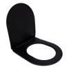 Купити Сидіння для унітаза Qtap (Robin 490) 425x363x50 мм, Matt Black, з мікроліфтом Slim Duroplast, Quick Release QTSC179MB48676 , QTSC179MB48676 / SD00054800 , в категории  , от бренда Qtap  Інтернет-магазин сантехніки ✓ Кращі ціни на ринку ✓ Величезний