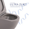 Купити Унітаз підвісний Qtap Robin Ultra Quiet 520×365×340 мм, Stone grey, з сидінням Slim Duroplast / Soft-close / Quick Release QTROB26SG48996 , QTROB26SG48996 / SD00055120 , в категории  , от бренда Qtap  Інтернет-магазин сантехніки ✓ Кращі ціни на рин