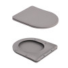 Купити Унітаз підвісний Qtap Robin Ultra Quiet 520×365×340 мм, Stone grey, з сидінням Slim Duroplast / Soft-close / Quick Release QTROB26SG48996 , QTROB26SG48996 / SD00055120 , в категории  , от бренда Qtap  Інтернет-магазин сантехніки ✓ Кращі ціни на рин