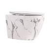 Купити Унітаз підвісний Qtap Robin Ultra Quiet 520×365×340 мм, Marble, з сидінням Slim Duroplast / Soft-close / Quick Release QTROB26MR48998 , QTROB26MR48998 / SD00055122 , в категории  , от бренда Qtap  Інтернет-магазин сантехніки ✓ Кращі ціни на ринку ✓