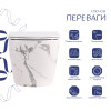 Купити Унітаз підвісний Qtap Robin Ultra Quiet 520×365×340 мм, Marble, з сидінням Slim Duroplast / Soft-close / Quick Release QTROB26MR48998 , QTROB26MR48998 / SD00055122 , в категории  , от бренда Qtap  Інтернет-магазин сантехніки ✓ Кращі ціни на ринку ✓