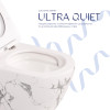Купити Унітаз підвісний Qtap Robin Ultra Quiet 520×365×340 мм, Marble, з сидінням Slim Duroplast / Soft-close / Quick Release QTROB26MR48998 , QTROB26MR48998 / SD00055122 , в категории  , от бренда Qtap  Інтернет-магазин сантехніки ✓ Кращі ціни на ринку ✓