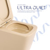 Купити Унітаз підвісний Qtap Tern Ultra Quiet 520×345×325 мм, Beige, з сидінням Slim Duroplast / Soft-close / Quick Release QTTER26SB49001 , QTTER26SB49001 / SD00055125 , в категории  , от бренда Qtap  Інтернет-магазин сантехніки ✓ Кращі ціни на ринку ✓ В