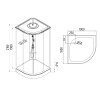 Купити Душовий бокс Lidz Tani SB100x100.SAT.LOW.FR, скло Frost 4 мм , LTSB100100SATLOWFR / SD00055512 , в категории  , от бренда Lidz  Інтернет-магазин сантехніки ✓ Кращі ціни на ринку ✓ Величезний вибір ✓ Гарантія ✓ Заходьте!