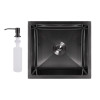 Купити Мийка для кухні інтегрована під стільницю Lidz Handmade H4843B Brushed Black PVD 3,0/1,0 мм LDH4843BRUBLM49440 , LDH4843BRUBLM49440 / SD00055564 , в категории  , от бренда Lidz  Інтернет-магазин сантехніки ✓ Кращі ціни на ринку ✓ Величезний вибір ✓