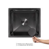 Купити Мийка для кухні інтегрована під стільницю Lidz Handmade H4843B Brushed Black PVD 3,0/1,0 мм LDH4843BRUBLM49440 , LDH4843BRUBLM49440 / SD00055564 , в категории  , от бренда Lidz  Інтернет-магазин сантехніки ✓ Кращі ціни на ринку ✓ Величезний вибір ✓