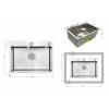 Купити Мийка для кухні інтегрована Lidz Handmade H5843 Brushed Steel 3,0/1,0 мм LDH5843BRU49442 , LDH5843BRU49442 / SD00055566 , в категории  , от бренда Lidz  Інтернет-магазин сантехніки ✓ Кращі ціни на ринку ✓ Величезний вибір ✓ Гарантія ✓ Заходьте!