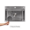 Купити Мийка для кухні інтегрована Lidz Handmade H5843 Brushed Steel 3,0/1,0 мм LDH5843BRU49442 , LDH5843BRU49442 / SD00055566 , в категории  , от бренда Lidz  Інтернет-магазин сантехніки ✓ Кращі ціни на ринку ✓ Величезний вибір ✓ Гарантія ✓ Заходьте!