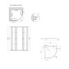Купити Lidz Набір: Душова кабіна Latwa SC90x90.SAT.LOW.DGR, напівкругла, скло тоноване 4 мм + Душовий піддон Kapielka ST90x90x14 , LLASC9090SLGSET1 / SD00055614 , в категории  , от бренда Lidz  Інтернет-магазин сантехніки ✓ Кращі ціни на ринку ✓ Величезни