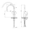 Купити Змішувач для кухні Lidz Aria 015F3 (k35) з гнучким виливом LDARI015F3GGRP49565 Graphite/Grey , LDARI015F3GGRP49565 / SD00055689 , в категории  , от бренда Lidz  Інтернет-магазин сантехніки ✓ Кращі ціни на ринку ✓ Величезний вибір ✓ Гарантія ✓ Заход