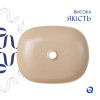 Купити Раковина накладна Qtap Aquarius 470x380x120 мм, Beige, прямокутна, з донним клапаном QTAQA188SB49781 , QTAQA188SB49781 / SD00055905 , в категории  , от бренда Qtap  Інтернет-магазин сантехніки ✓ Кращі ціни на ринку ✓ Величезний вибір ✓ Гарантія ✓ З