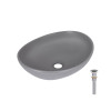 Купити Раковина накладна Qtap Dove 415x340x140 мм, Stone grey, овальна, з донним клапаном QTDOV188SG49783 , QTDOV188SG49783 / SD00055907 , в категории  , от бренда Qtap  Інтернет-магазин сантехніки ✓ Кращі ціни на ринку ✓ Величезний вибір ✓ Гарантія ✓ Зах