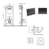 Купити Готове рішення Qtap для ванної кімнати: підвісний унітаз Taurus Ultra Quiet 515×360×350  + комплект інсталяції Nest 4 в 1 (лінійна клавіша Matt Black) , QTTAU26W4911649873 / SD00055997 , в категории  , от бренда Qtap  Інтернет-магазин сантехніки ✓ 