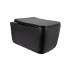 Купити Унітаз підвісний Qtap Gemini Ultra Quiet 485×340×350 мм, Matt Black, з сидінням Slim Duroplast / Soft-close / Quick Release QTGEM28BLM50505 , QTGEM28BLM50505 / SD00056629 , в категории  , от бренда Qtap  Інтернет-магазин сантехніки ✓ Кращі ціни на 