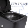 Купити Унітаз підвісний Qtap Gemini Ultra Quiet 485×340×350 мм, Matt Black, з сидінням Slim Duroplast / Soft-close / Quick Release QTGEM28BLM50505 , QTGEM28BLM50505 / SD00056629 , в категории  , от бренда Qtap  Інтернет-магазин сантехніки ✓ Кращі ціни на 