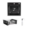 Купити Акційний набір Lidz: мийка Handmade H4545 Black PVD Decor 2,5/0,5 мм + K01B Корзина для кухонной мойки , LDH4545HDECBLM4943850958 / SD00057082 , в категории  , от бренда Lidz  Інтернет-магазин сантехніки ✓ Кращі ціни на ринку ✓ Величезний вибір ✓ Г