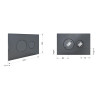 Купити Клавіша змиву Qtap Standard 152x236x28 мм, Gunmetal Black, кругла QTSTD164GMB51271 , QTSTD164GMB51271 / SD00057395 , в категории  , от бренда Qtap  Інтернет-магазин сантехніки ✓ Кращі ціни на ринку ✓ Величезний вибір ✓ Гарантія ✓ Заходьте!