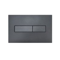 Клавіша змиву Qtap Standard 152x236x28 мм, Gunmetal Black, лінійна QTSTD164GMB51272