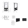 Купити Готове рішення Qtap для ванної кімнати: підвісний унітаз Jay Ultra Quiet 520x360x320 + комплект інсталяції Standard (кругла клавіша Black) , QT07335175W51599 / SD00057723 , в категории  , от бренда Qtap  Інтернет-магазин сантехніки ✓ Кращі ціни на 