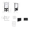 Купити Готове рішення Qtap для ванної кімнати: підвісний унітаз Crow Ultra Quiet 520x360x290 + комплект інсталяції Standard (кругла клавіша Black) , QT05335172W51617 / SD00057741 , в категории  , от бренда Qtap  Інтернет-магазин сантехніки ✓ Кращі ціни на