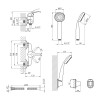 Купити Змішувач для душу Agua Leon - C050 , Leon-C050 / CV012076 , в категории Змішувачі для душу , от бренда Agua  Інтернет-магазин сантехніки ✓ Кращі ціни на ринку ✓ Величезний вибір ✓ Гарантія ✓ Заходьте!