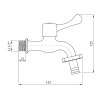 Купить Кран для полива Agua Toledo - C099 1/2 РН , Toledo-C099 / CV018621 , в категории Сифоны для умывальника , от бренда Agua  Интернет-магазин сантехники ✓ Лучшие цены на рынке ✓ Огромный выбор ✓ Гарантия ✓ Заходите!