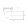 Купити Фанова труба для унітаза ANIplast з випуском 110х90° W9220EU , W9220EU / CV019912 , в категории Шафи під умивальник , от бренда ANIplast  Інтернет-магазин сантехніки ✓ Кращі ціни на ринку ✓ Величезний вибір ✓ Гарантія ✓ Заходьте!