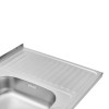 Купити Кухонна мийка накладна Kroner KRP Dekor - 6080L (0.6 мм) , Dekor-6080L06160 / CV022814 , в категории Кухонні мийки з нержавіючої сталі , от бренда Kroner  Інтернет-магазин сантехніки ✓ Кращі ціни на ринку ✓ Величезний вибір ✓ Гарантія ✓ Заходьте!