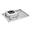 Купити Кухонна мийка накладна Kroner KRP Dekor - 6080L (0.6 мм) , Dekor-6080L06160 / CV022814 , в категории Кухонні мийки з нержавіючої сталі , от бренда Kroner  Інтернет-магазин сантехніки ✓ Кращі ціни на ринку ✓ Величезний вибір ✓ Гарантія ✓ Заходьте!