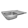 Купити Кухонна мийка накладна Kroner KRP Satin - 5080L (0.8 мм) , Satin-5080L08180 / CV022820 , в категории Кухонні мийки з нержавіючої сталі , от бренда Kroner  Інтернет-магазин сантехніки ✓ Кращі ціни на ринку ✓ Величезний вибір ✓ Гарантія ✓ Заходьте!
