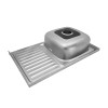 Купити Кухонна мийка накладна Kroner KRP Satin - 5080L (0.8 мм) , Satin-5080L08180 / CV022820 , в категории Кухонні мийки з нержавіючої сталі , от бренда Kroner  Інтернет-магазин сантехніки ✓ Кращі ціни на ринку ✓ Величезний вибір ✓ Гарантія ✓ Заходьте!