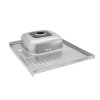 Купити Кухонна мийка накладна Kroner KRP Satin - 6080L (0.6 мм) , Satin-6080L06160 / CV022825 , в категории Кухонні мийки з нержавіючої сталі , от бренда Kroner  Інтернет-магазин сантехніки ✓ Кращі ціни на ринку ✓ Величезний вибір ✓ Гарантія ✓ Заходьте!