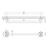 Купить Держатель для полотенец Kroner KRM Elbe - ACC2901-1 , Elbe-ACC2901-1 / CV022848 , в категории Полотенцедержатели , от бренда Kroner  Интернет-магазин сантехники ✓ Лучшие цены на рынке ✓ Огромный выбор ✓ Гарантия ✓ Заходите!
