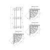 Купить Полка для ванной комнаты угловая Kroner KRM Rizze - ACC329-3 , Rizze-ACC329-3 / CV022914 , в категории Полки , от бренда Kroner  Интернет-магазин сантехники ✓ Лучшие цены на рынке ✓ Огромный выбор ✓ Гарантия ✓ Заходите!