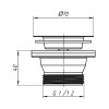 Купити Випуск ANIplast 1 1/2 мм з нержавіючою сіткою M100EU , M100VEU / CV023032 , в категории Комплектуючі для сифонів , от бренда ANIplast  Інтернет-магазин сантехніки ✓ Кращі ціни на ринку ✓ Величезний вибір ✓ Гарантія ✓ Заходьте!